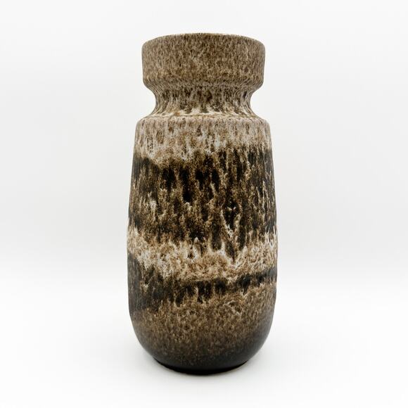 Scheurich Keramik MCM Vase 1960s West German Ceramic Fat Lava Glaze 242-22 - Picture 10 of 13